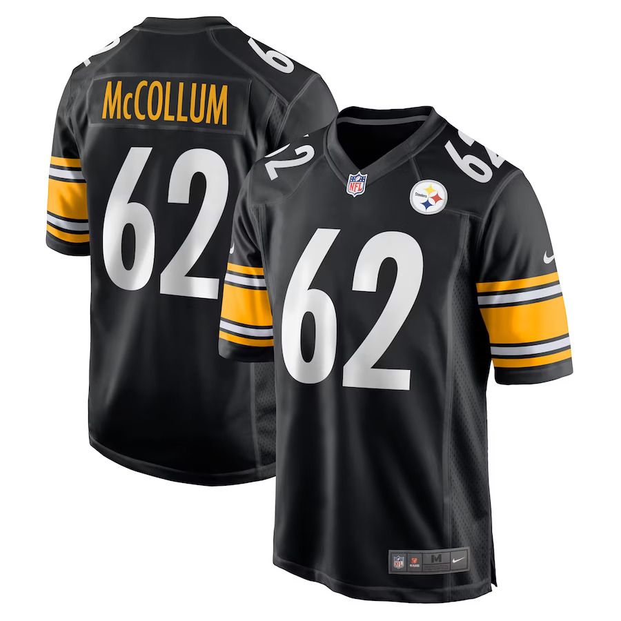 Men Pittsburgh Steelers #62 Ryan McCollum Nike Black Game Player NFL Jersey